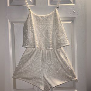 Bethany Mota white romper